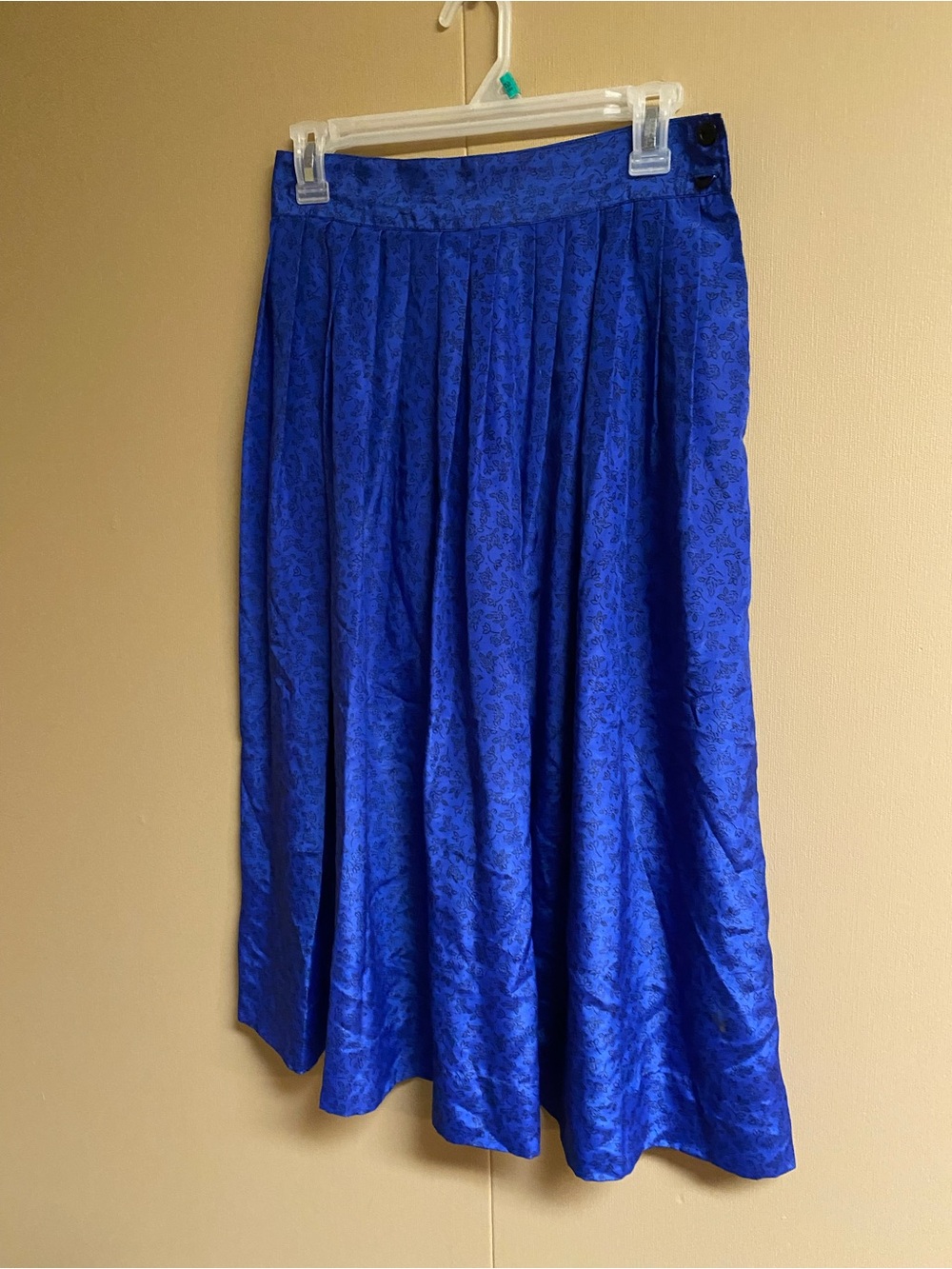 Chaus Cobalt Blue Pleated Midi Skirt